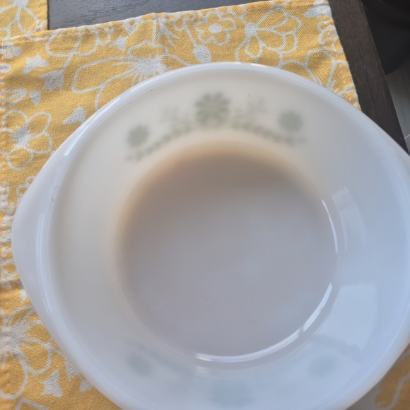 Floral Green and White Bakeware Bowl - Picture 3 of 4